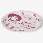 Mijn verjaardag Retro verjaardag Papieren Bordje (Gekanteld)