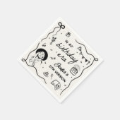 Mijn verjaardag Retro verjaardag Servet (Hoek)