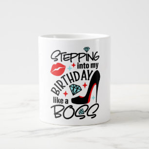 Mijn verjaardag vieren grote koffiekop