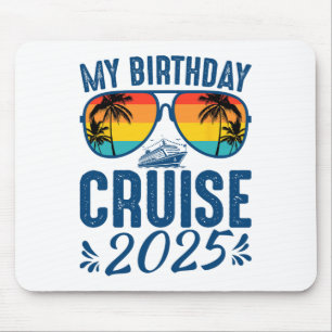 Mijn verjaardagscruise 2025 Feest Cruise Verjaarda Muismat