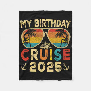 Mijn verjaardagscruise 2025 Party Cruise Verjaarda Fleece Deken
