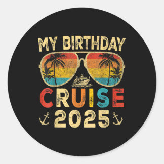 Mijn verjaardagscruise 2025 Party Cruise Verjaarda Ronde Sticker
