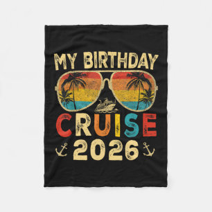 Mijn verjaardagscruise 2026 Feest Cruise Verjaarda Fleece Deken