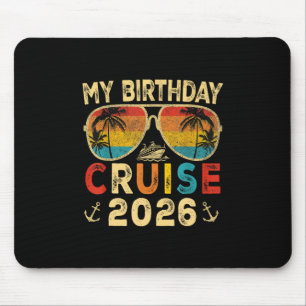 Mijn verjaardagscruise 2026 Feest cruise verjaarda Muismat