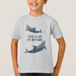 Mijn verjaardagskinderen dolfijn zeggen t-shirt
