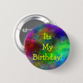 Mijn verjaardagsknop ronde button 5,7 cm (Voorkant /achterkant)