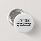 Mijn verjaardagsmaand op maat ronde button 3,2 cm (Voorkant /achterkant)