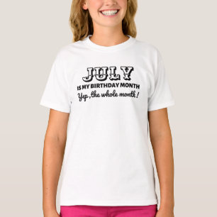 Mijn verjaardagsmaand op maat t-shirt