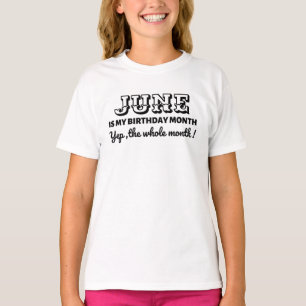 Mijn verjaardagsmaand op maat t-shirt
