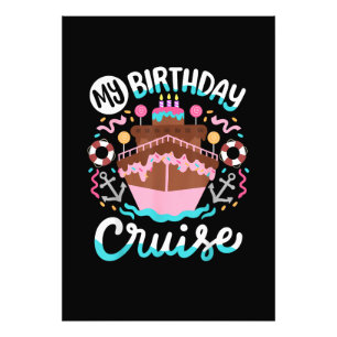 Mijn verjaardagsreis cruise vakantie foto afdruk