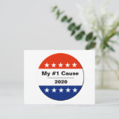 Mijn verkiezingskwestie 2020 briefkaart (Staand voorkant)