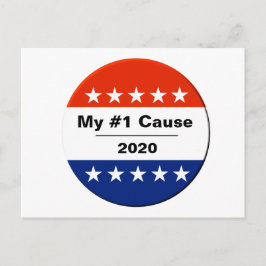 Mijn verkiezingskwestie 2020 briefkaart