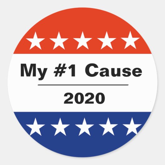 Mijn verkiezingskwestie 2020 ronde sticker (Voorkant)