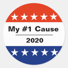 Mijn verkiezingskwestie 2020 ronde sticker