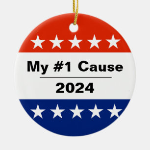 Mijn verkiezingsprobleem 2024 keramisch ornament