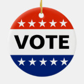 Mijn verkiezingsprobleem 2024 keramisch ornament (Achterkant)