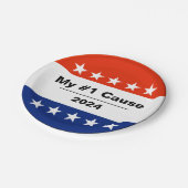 Mijn verkiezingsprobleem 2024 papieren bordje (Gekanteld)