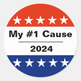 Mijn verkiezingsprobleem 2024 ronde sticker