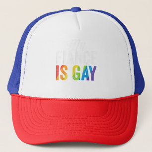 Mijn verloofde is Gay Shirt LGBT Gay Pride Wedding Trucker Pet