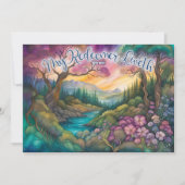 Mijn verlosser Liveth Woodland Forest Christelijk Feestdagenkaart (Voorkant)