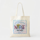 Mijn verpleegsters motto tote bag (Voorkant)