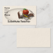 Mijn vervangende leraar Visitekaartje (Voorkant / Achterkant)