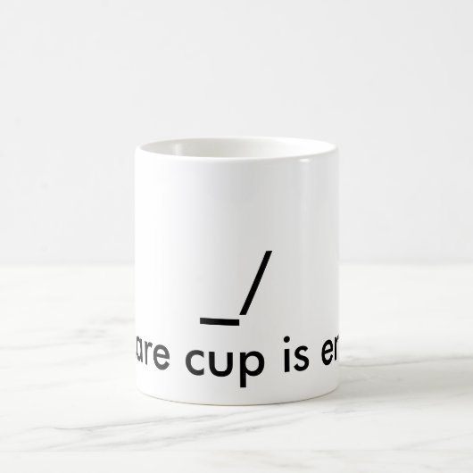 "\_/ Mijn verzorgingskop is leeg." Mok (Center)