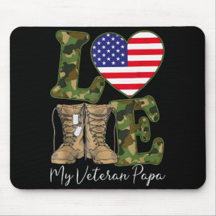 Mijn Veteraan Papa Trots Militair Opa Usa Pro Muismat
