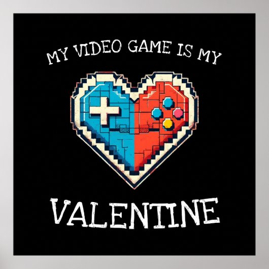 Mijn videospel is mijn Valentijn Poster (Voorkant)