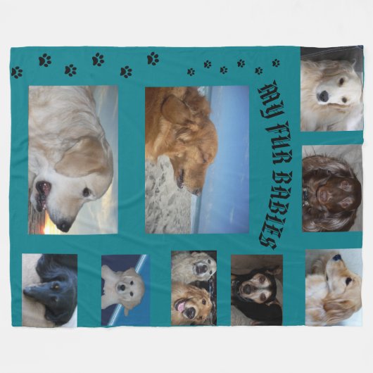 Mijn vier baby's fleece deken (Voorkant (Horizontaal))