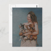 Mijn vier redt de Art Post Card Briefkaart (Voorkant / Achterkant)