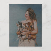 Mijn vier redt de Art Post Card Briefkaart (Voorkant)