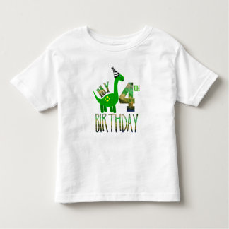 Mijn vierde verjaardag Dinosaur Party Kinder Shirts