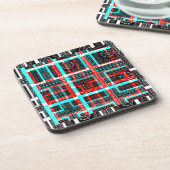 Mijn vierkant Maze-ontwerp Drankjes Onderzetter (Linkerzijde)