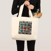 Mijn vierkant Maze-ontwerp Grote Tote Bag (Voorkant (product))