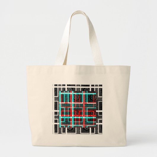 Mijn vierkant Maze-ontwerp Grote Tote Bag (Voorkant)