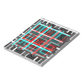 Mijn vierkant Maze-ontwerp Notitieblok (Linkerzijde)