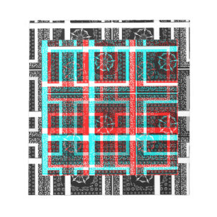 Mijn vierkant Maze-ontwerp Notitieblok