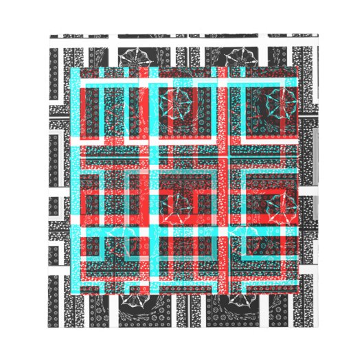 Mijn vierkant Maze-ontwerp Notitieblok (Voorkant)