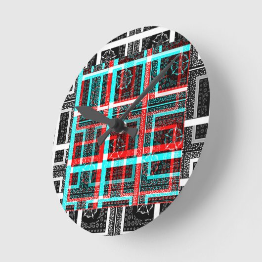 Mijn vierkant Maze-ontwerp Ronde Klok (Hoek)