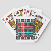 Mijn vierkant Maze-ontwerp Speelkaarten (Achterkant)