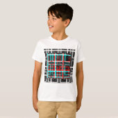 Mijn vierkant Maze-ontwerp T-shirt (Voorkant volledig)