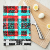 Mijn vierkant Maze-ontwerp Theedoek (Quarter Fold)