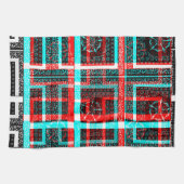 Mijn vierkant Maze-ontwerp Theedoek (Horizontaal)