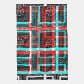 Mijn vierkant Maze-ontwerp Theedoek (Verticaal)