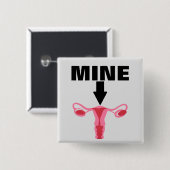 MIJN VIERKANTE BUTTON 5,1 CM (Voorkant /achterkant)