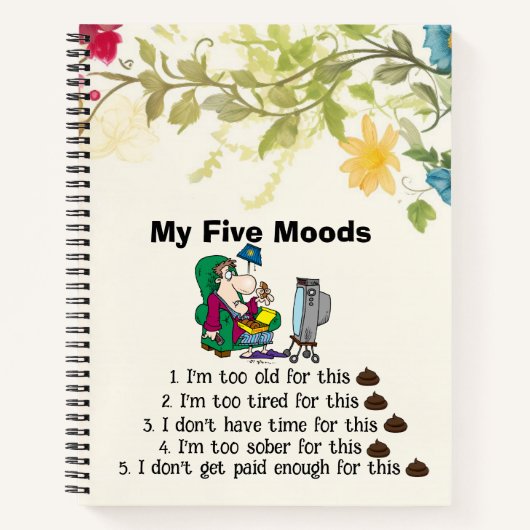 Mijn Vijf Moods Notitieboek (Voorkant)
