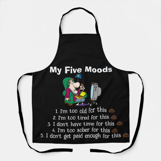 Mijn Vijf Moods Schort (Voorkant)