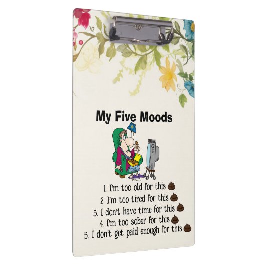 Mijn vijf stemmingen klembord (Rechts)