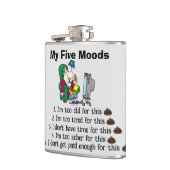 Mijn vijf stemmingen kolf heupfles (Links)